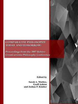 cover image of Comparative Philosophy Today and Tomorrow